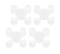 ibasenice 100, 4 Sets de Mesa y Sillas en Miniatura, Materiales para Maquetas Arquitectónicas y Decoración de Escenas Creativas