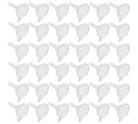 ibasenice 100 Embudos Transparentes de Plástico para Transferencia de Cosméticos y Perfumes, Fáciles de Almacenar y Evitar Derrames en Botes Dispensadores