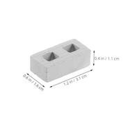 ibasenice 100 Piezas Bloques para Maqueta Arquitectónica Materiales para Manualidades Paisajismo Casa de Muñecas Jardinería Miniatura