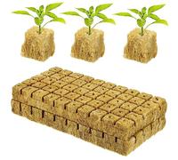 ibasenice 100 Piezas Cubos de Crecimiento de Plantas Soilless para Hidroponía Tapones de Propagación para Esquejes y Sin Suelo Bloques de de Plantas para Jardinería