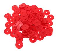 ibasenice 100 Piezas Fichas de Plástico Rojas para Recompensa en Aula, Redondas y Resistentes para Motivación de Estudiantes en Carnaval y Eventos Educativos