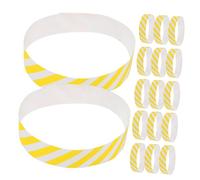 ibasenice 100 Piezas Pulsera De Papel Pulseras De Papel Para Eventos Pulseras De Concierto Pulseras Del Festival Pulseras De Papel Para Fiestas Pulseras De Juegos Pulseras De Eventos Yellow