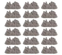 ibasenice 100 Piezas Rocas Falsas Pequeñas Rocas Artesanales de Plástico 6,5cm, Montaña Artificial en Miniatura, Textura de Piedra, para Aulas y Paisajes DIY