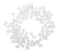 ibasenice 100 Protectores de Cable de Freno para Bicicleta, Juntas Tóricas de Silicona Transparentes, Tapas de Extremo para Carcasa de Cable, Kit de 100 Piezas para Mantenimiento