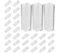 ibasenice 100 Unidades Celdilla de Color para Laboratorio de Plástico Transparente de 4.5ml Ventana Doble para Diagnóstico y Biología Molecular