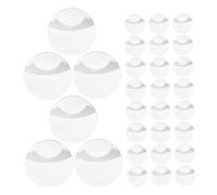 ibasenice 100piezas Estuche Protector Para Insignias Transparente De Rígido Cubiertas Protectoras Redondas Para Almacenamiento y Exhibición De Credenciales