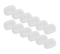 ibasenice 10pares Almohadillas Nasales de Silicona Transparentes para Gafas Infantiles Antideslizantes Suaves y Cómodas Estable y Fácil Instalación para Lentes sin Montura