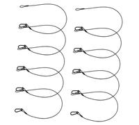 ibasenice 10piezas Cable de Seguridad para Iluminación de Escenario Unidades Cable de Acero Resistente Capacidad de Carga para Equipos de Escenario y Uso Profesional