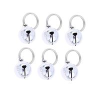ibasenice 10piezas Cascabeles para Mascotas De Metal Plata De Accesorios Decorativos para Gatos y Perros Cascabeles para Gatos
