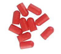 ibasenice 10piezas Puntas De Silicona Para Baquetas Amortiguadores Silenciosos Para Práctica De Percusión De Baquetas Para Batería Rojo