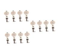 ibasenice 12 Clavijas De Ukelele De Cuerda Afinadores De Metal Para Guitarra Clásica Afinador De Ukelele Clavijas De Afinación De Guitarra Afinador De Guitarra Perilla De Cabezas De