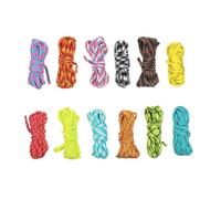ibasenice 12 Cuerda de Paracaídas para Camping y Cuerda de Seguridad de Emergencia Resistente la y Alta Durabilidad para Actividades y Color Aleatorio Color Aleatorio