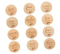 ibasenice 12 De Madera Para De Crecimiento Tarjetas De Mensual Kit De Adornos Para Fotos