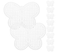 ibasenice 12 láminas de malla plástica con diseño de, ideales para bordado, manualidades con hilo acrílico, tejido a dos agujas y ganchillo, y para crear separadores de acuarios (3,1" x