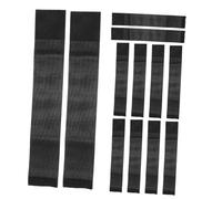 ibasenice 12 Piezas Bandas Funerarias Negras Elásticas Ajustables para Duelo y Brazaletes Transpirables de Poliéster para Fútbol y Equipos Deportivos Cierre Cómodo Adaptable para Varios