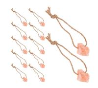 ibasenice 12 Piezas Bloque de Sal Mineral Natural para Alpacas y Cabras con Cuerda Colgante Beige, Mejora la Digestión y Fácil de Usar en Establos y Recintos