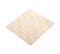 ibasenice 12 Piezas del bebé babygrow para bebés shower marco de la foto cosas de marcador de de dibujos animados tarjetas de crecimiento de madera Khaki