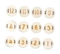 ibasenice 12 Piezas Tarjetas Cumple Tarjetas Mensuales De Recién Nacido Fotografía Baby Shower