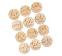 ibasenice 12 Piezas Tarjetas De Madera Para Logros Mensuales Del Marcador De Crecimiento De Avances Mensuales Para Bebés Varones Para De Desarrollo El Primer Año