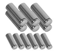 ibasenice 12 Tapones Metálicos Grandes para Cordones de Ropa 20x7mm Color Gris Oscuro Aleación de Zinc, Cierres de Cordón para Sudaderas, Pantalones y Accesorios Diy, Puntas