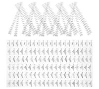 ibasenice 120 Unidades Etiqueta de Talla para Ropa Xs-xxl en Film Hot-tear Blanco
