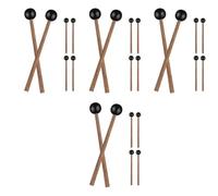 ibasenice 12pares of Ethereal Drum Mallets for Kids Lightweight Tongue Drum Accessories for Music Performance