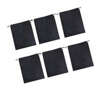 ibasenice 12piezas Bolsas Cordón De Tela No Tejida Bolsas para Guardar Ropa Bolsillos Pack Negras para Embalaje y Almacenaje De Paquetes El Hogar