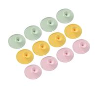 ibasenice 12piezas Cepillo Para Costra Láctea Unidades Masajeador De Cabelludo De Silicona Suave Para Bebés y Recién Nacidos Cepillo Suave Para Champú