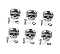 ibasenice 12piezas Clavijas De Afinación Para Guitarra Eléctrica Sintonizadores De Alta Precisión Diseño De Calavera Accesorios Duraderos y Estéticos Para Guitarras Acústicas y