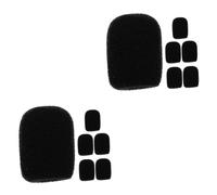 ibasenice 12piezas Cubierta De Micrófono Lavable De Antiviento Para Ktv y Doméstico Protección Contra Saliva y Ruido Compatible Mayoría De Micrófonos