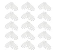 ibasenice 15 Pares Guantes Hidratantes de Algodón Blanco 21 Cm, Talla L Medio Grosor, para Cuidado de Manos Secas, Uso Nocturno y Diario en Rutinas de Hidratación y Protección