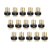 ibasenice 15 Piezas Conector Xlr de 3 Pines para Micrófono Carcasa Metálica y Abs, Adaptador Portátil para Sistemas de Sonido y Profesionales de Audio en Lugares Concurridos