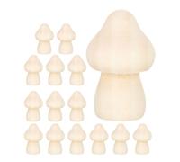 ibasenice 15 Piezas de Figuras de Madera en Forma de Setas para Pintar, Creatividad Manual y Acabados Naturales para Fiestas y Artesanías