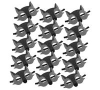 ibasenice 15 Piezas Máscara de Infantil Máscaras Animales No Tejidas Diseño Realista Gris Ligera y Transpirable para Fiestas Cosplay y Representaciones Escolares