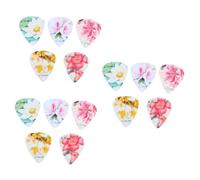 ibasenice 15 Piezas Púas De Guitarra Eléctrica Púas De Ukelele Púa De Bajo Púa De Guitarra Fotos Del Pulgar De La Guitarra Púas De Guitarra Para Guitarra Acústica De Madera Abdominales Hawai