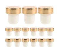 ibasenice 15 tapones de corcho para frascos de perfume, tapones de vino en forma de T, de sellado de plástico reutilizables para botellas de cerveza, frasco de almacenamiento de fragancias caseras