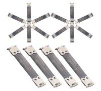 ibasenice 16 Piezas de Bisagras Metálicas para Bolso de Mano y Monedero, Exquisitamente Elaboradas y Fáciles de Instalar para Accesorios DIY