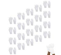ibasenice 16pares Guantes de Algodón Lavables para Mujer Elásticos y Transpirables para Revisión de Joyería y Cuidado de Manos Secas Eczema Cómodos y Duraderos