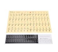 ibasenice 1bolsa Pegatinas Para Teclado Piano Calcomanía Práctica Para Principiantes Adorno Para Teclado Bolsa De Pegatinas Creativas De Introducción Al Piano