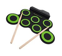 ibasenice 1juego Batería Electrónica Portátil Usb Roll-up Tambor Práctico Para Niño Niña y Principiantes Para Entretenimiento Familiar y Reuniones Incluye Metrónomo y Salida Para