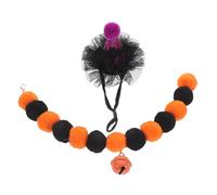 ibasenice 1Juego Collar Halloween con Sombrero y Timbre De Collar Decorativo para Fiestas Material y Duradero
