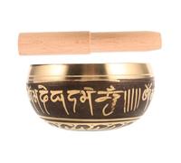 ibasenice 1juego Cuencos De Para y Yoga Cuenco De Con De Madera Decorativo y Artesanal Para Relajación y Espiritual