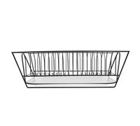 ibasenice 1juego Escurreplatos de Acero Inoxidable Doble con Bandeja de Goteo Soporte para Platos y Cubiertos Estantería Metálica Compacta para Cocina Accesorio Práctico y Ahorro de Espacio