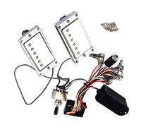 ibasenice 1juego Guitarra Pickup Humbucker Con Circuito Electrónico y Caja De Batería Reemplazo Para Sonido Clásico y Potente