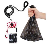 ibasenice 1Juego Kit de Correa Perros con Bolsas de Caca Exterior Mascotas Correa Accesorios Prácticos Paseos y Limpieza
