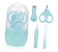 ibasenice 1juego Kit De Cuidado De Uñas Para Bebés Tijeras De Seguridad y Cortaúñas Completo Para Recién Nacidos Caja De Almacenamiento Accesorios Para Infantil