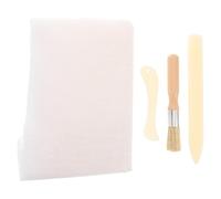 ibasenice 1juego Kit de Herramientas para Encuadernación de Libros con Resistente Plegadora de Hueso y Pinceles para Restauración de Textos Antiguos Accesorios Completos Color Aleatorio
