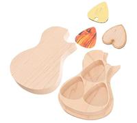 ibasenice 1juego Púas De Guitarra Forma De Guitarra Con Púas Soporte Para Accesorios De Almacenamiento De Personalizadas y Capos