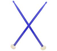 ibasenice 1par Baquetas De Percusión De Nylon Para Batería Jazz Palos De Tambor Ergonómicos De Color Azul De Accesorios De Para Práctica y Actuación