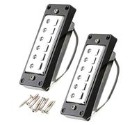 ibasenice 1par Preamplificador De Pastillas Para Guitarra De Cuerdas Recambio De Pickup Doble y Definido La Del y Resistente